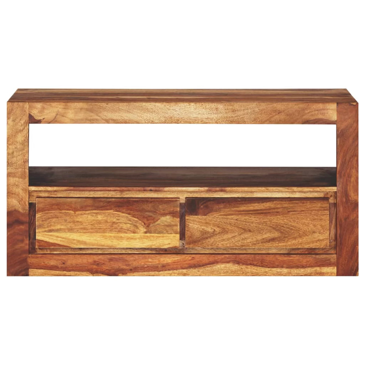 Sheesham Wood TV Cabinet with 2 Storage Drawers T101823