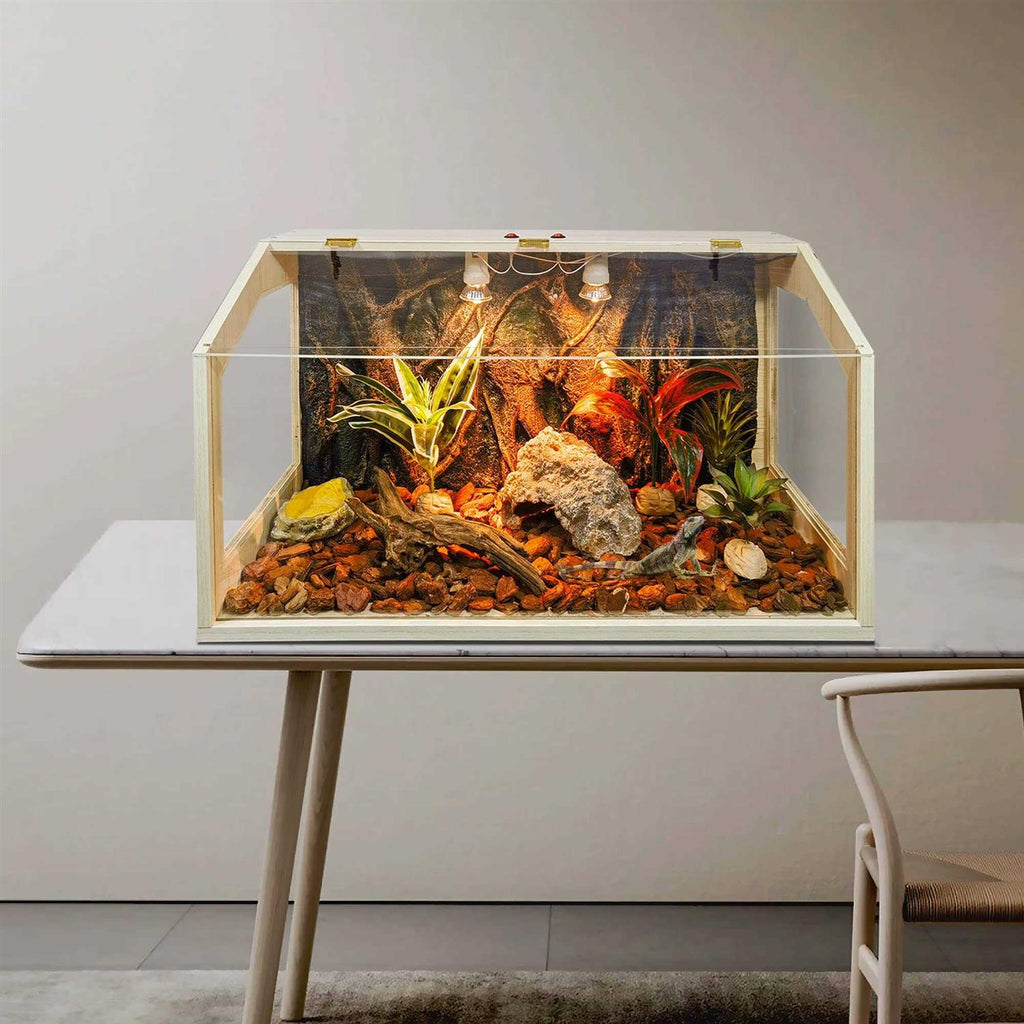 68 Gallon Reptile Terrarium Tank with Roof Door L9949