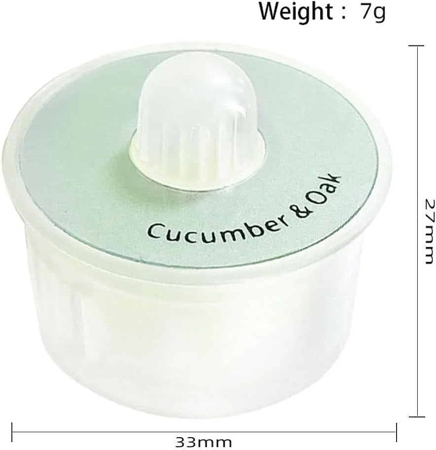 6 Pcs Fragrance Capsule Air Freshener Replacement, Cucumber & Oak A182