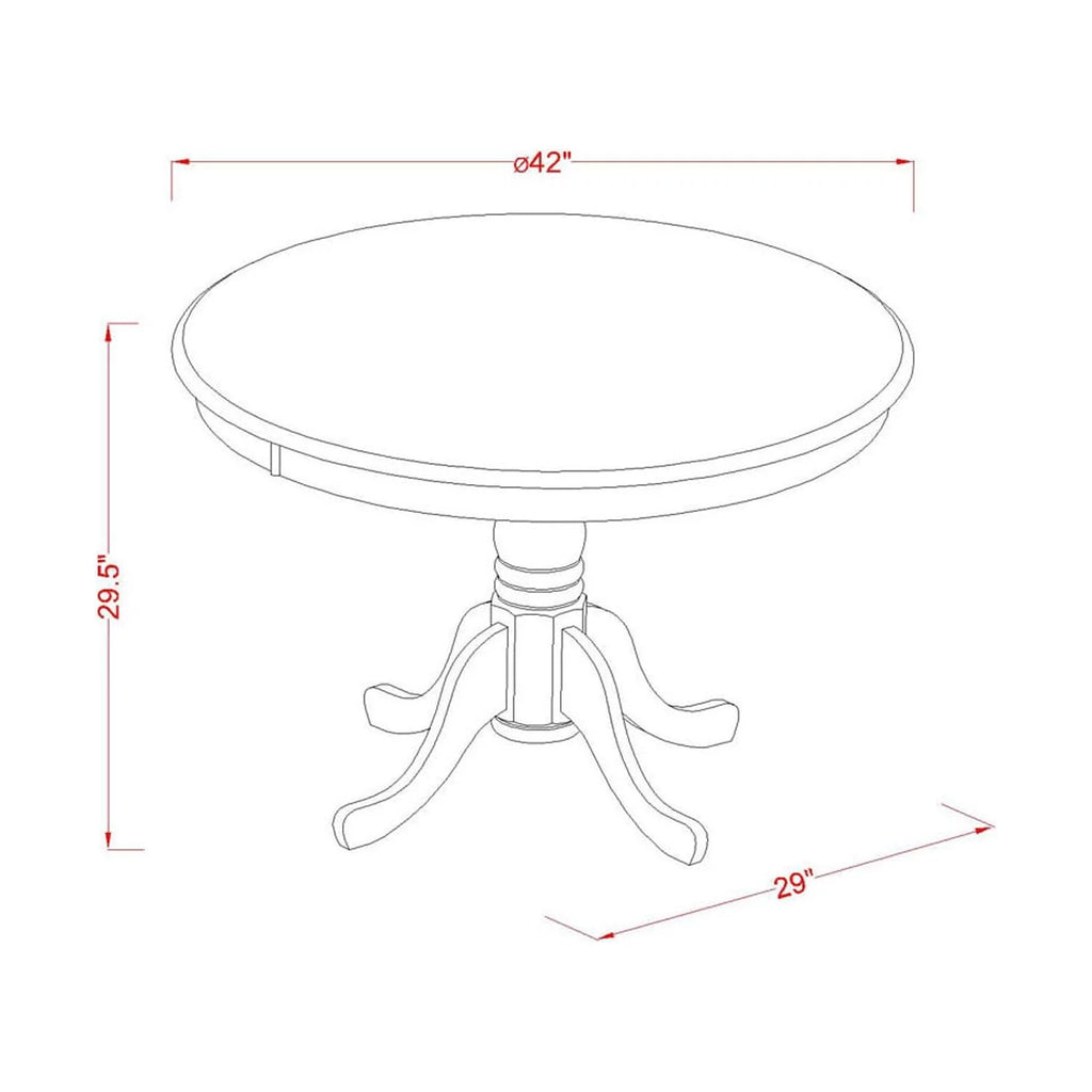 5 Piece Dining Set with Slatted Chairs Z336