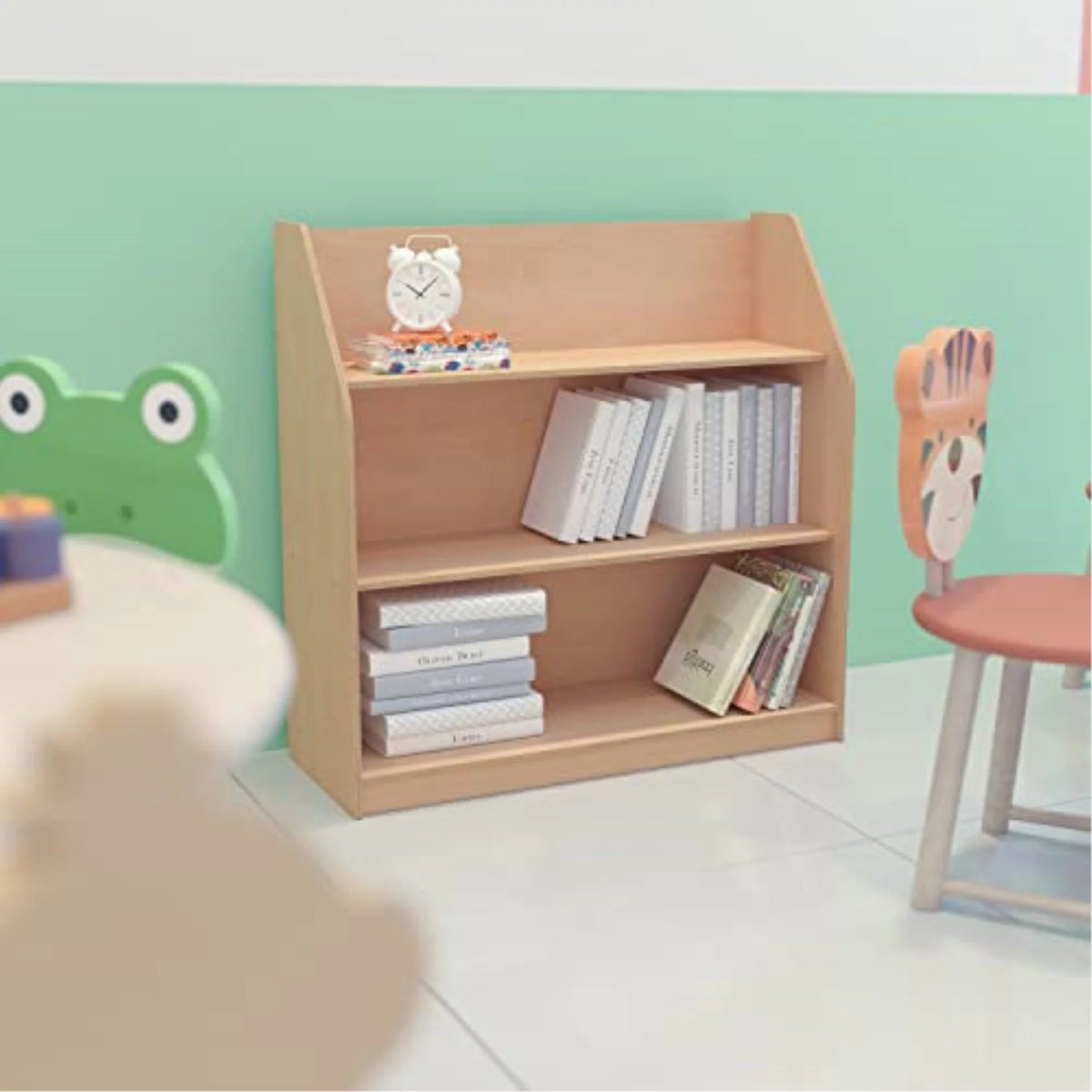 Kids 3 Shelves Wooden Classroom Storage A9572