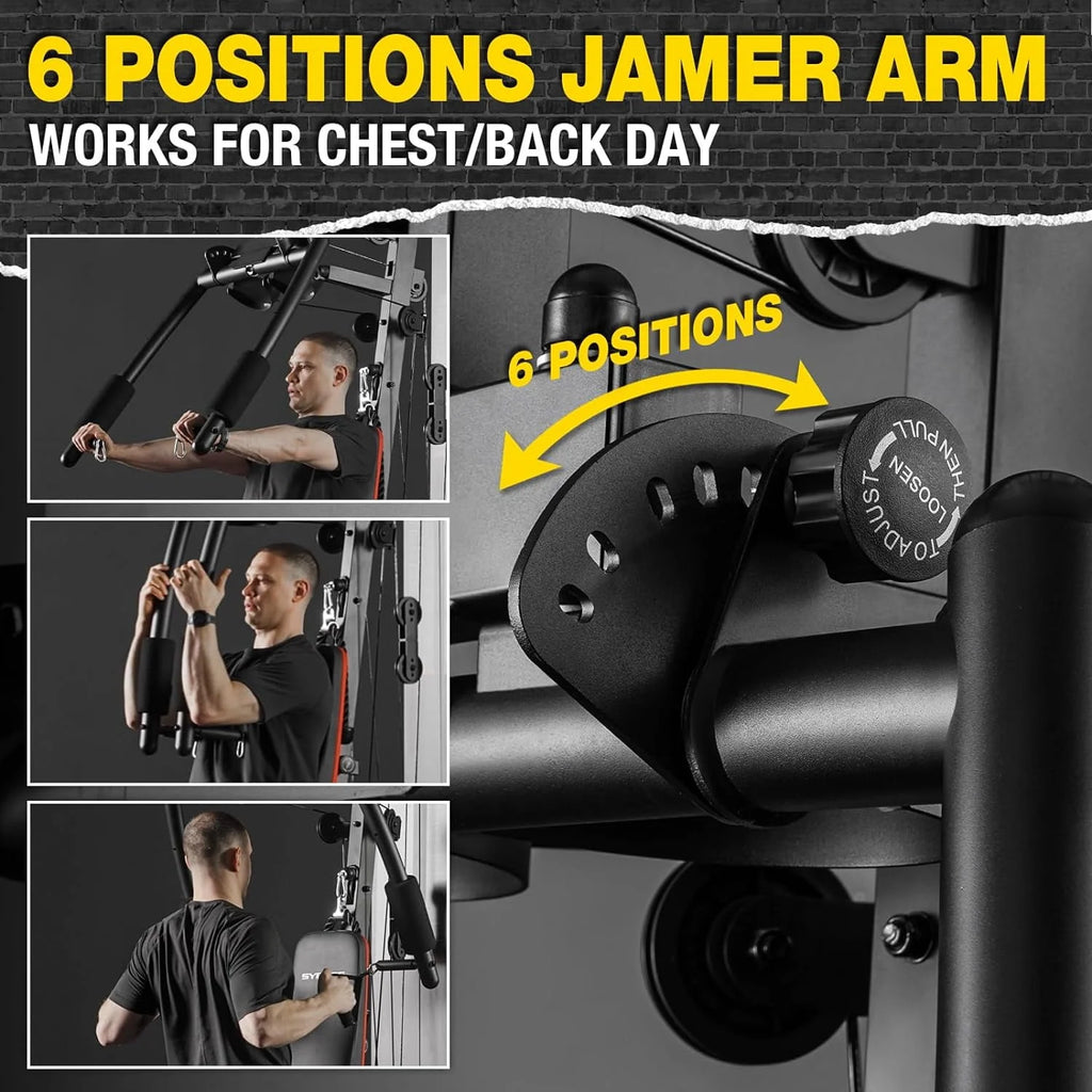 Home Gym Station with 150LBS Weight Stack I2851
