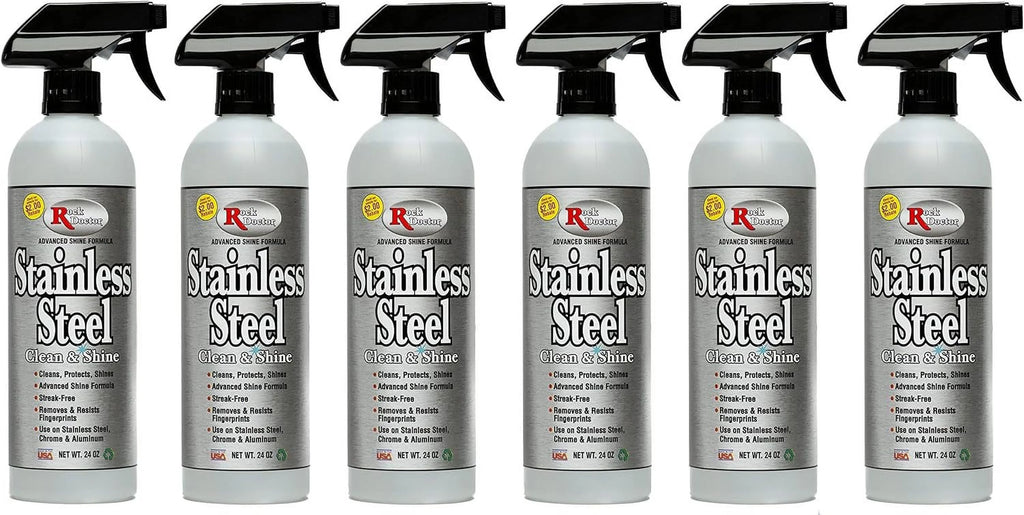 Stainless Steel Cleaner and Protectant 24 oz Spray Bottle Pack of 6 B581