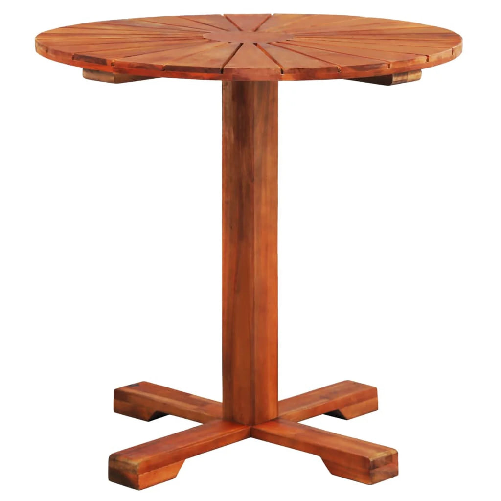 Acacia Wood Counter Height Bistro Table 27.6 x 27.6 Inches Z82655