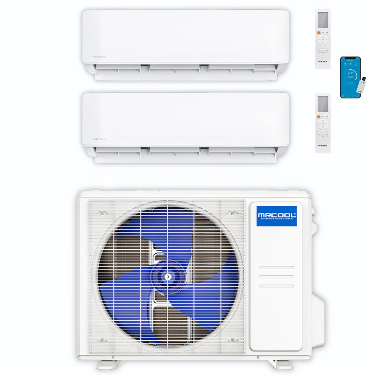36,000 BTU 2 Zone Ductless Air Conditioner and Heat Pump M78842