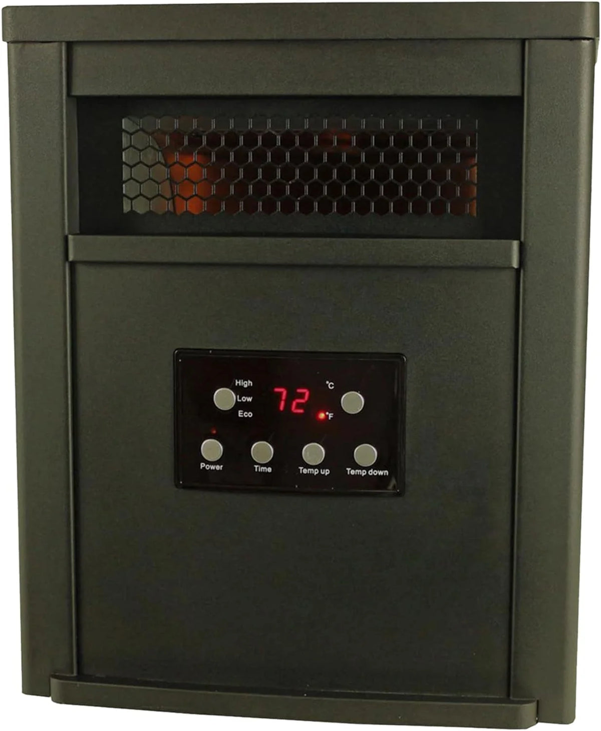 1500W Portable Electric Infrared Quartz Space Heater with Remote Control Black 2 Pack R3196