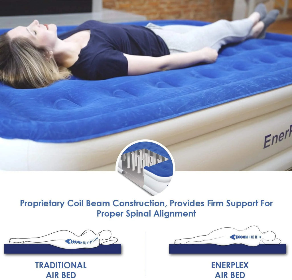 16 Inch Queen Air Mattress with Built in Pump J22047