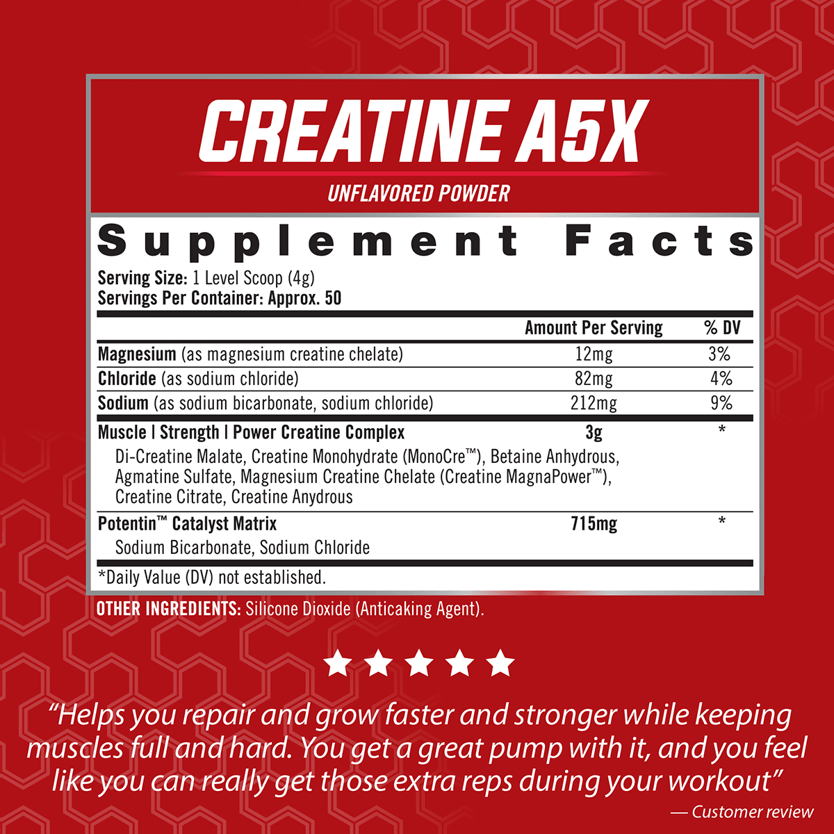 Creatine 7.05 ounces 50 Servings B6760