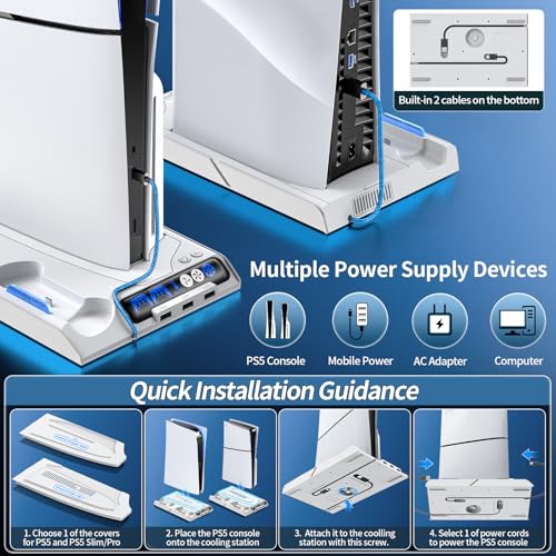 PS5 Cooling Station with Dual Charger Station O7650