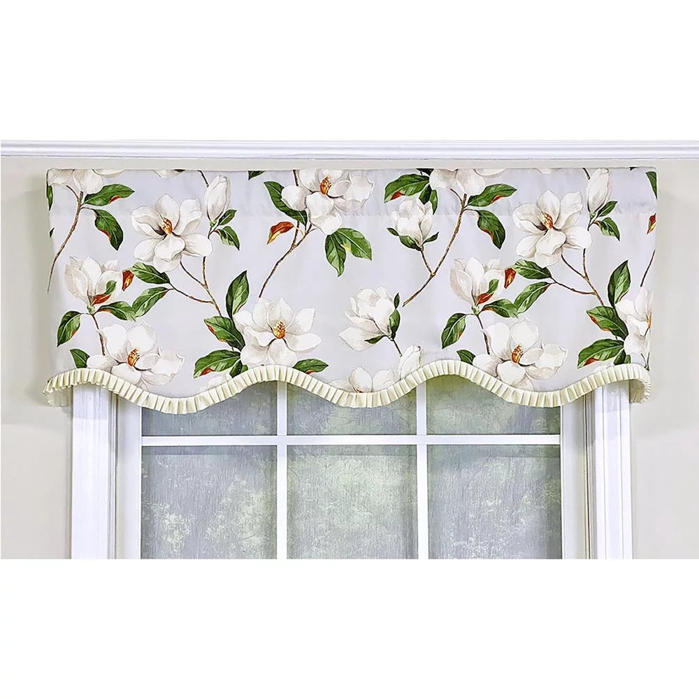 Gray Ruffled Valance X590392