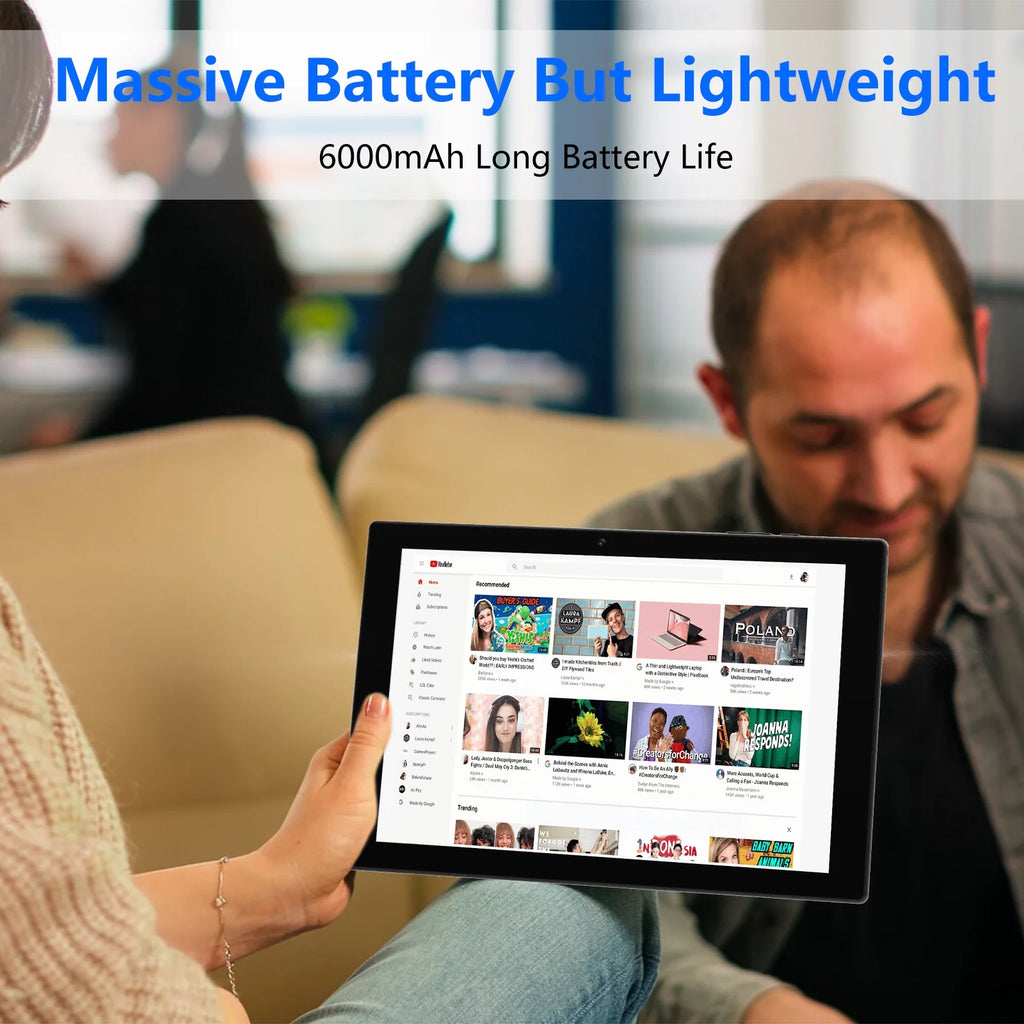 10 Inch Android Tablet with Keyboard 64GB ROM 4GB RAM B561