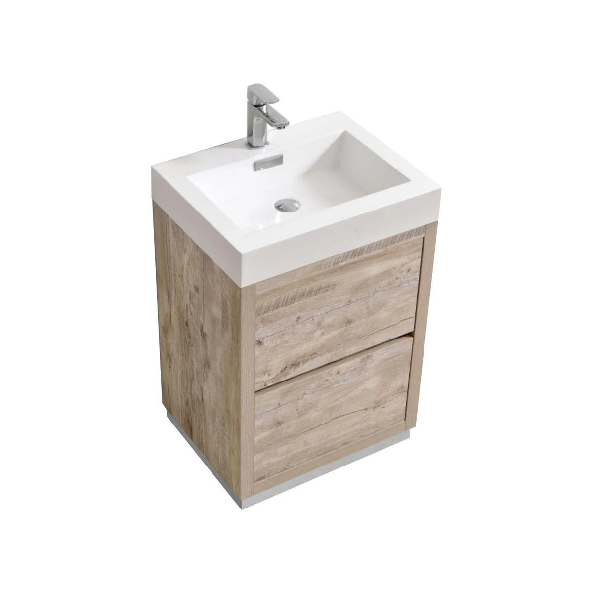 24 in. Free Standing Nature Wood Bathroom Vanity N909372