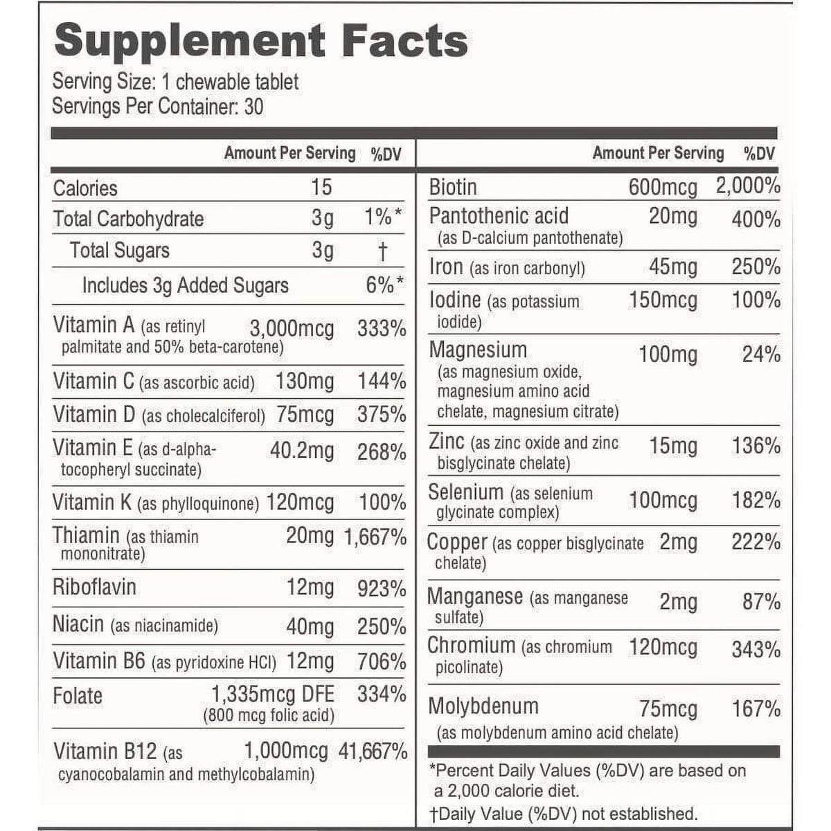 Chewable Bariatric Multivitamin 3-Month Supply Q475178