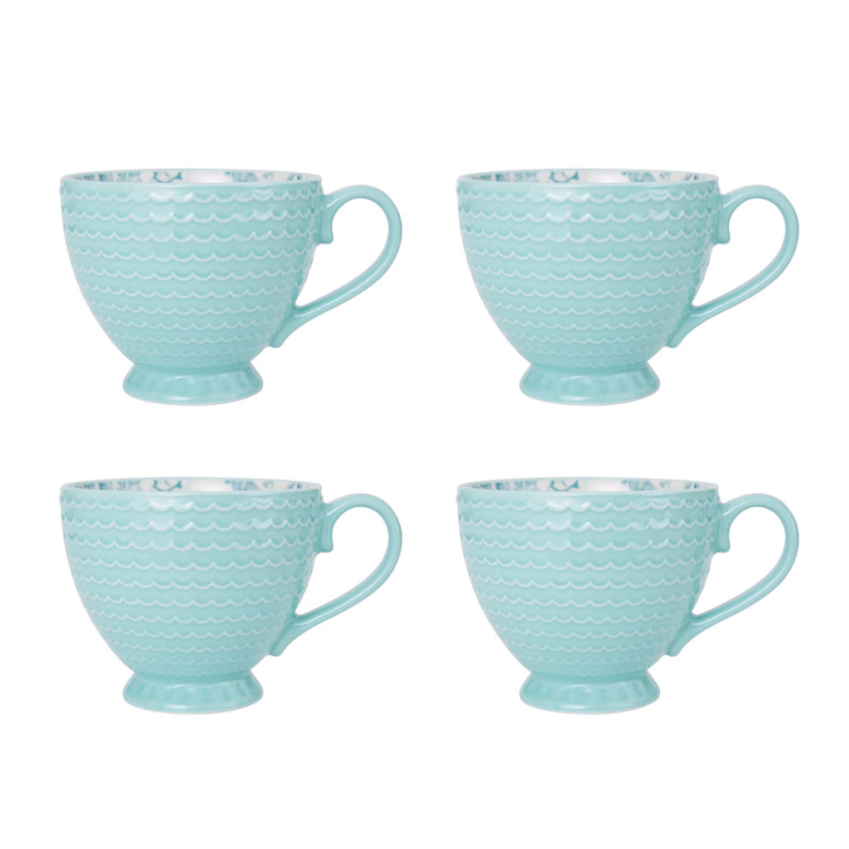 Teal Stoneware 16-Piece Dinnerware Set V98071