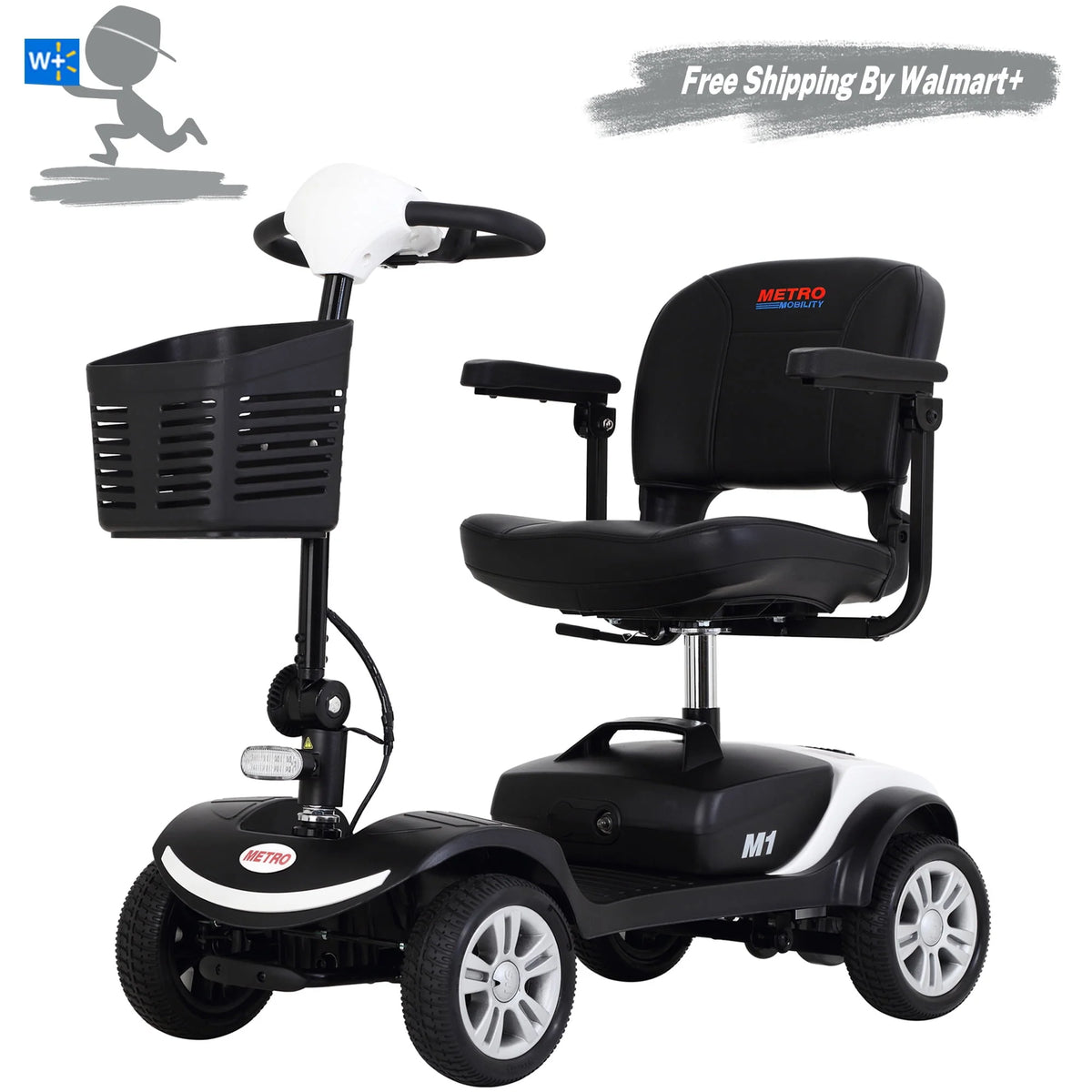 300W Motor Compact Mobility Scooter with Headlights Q285