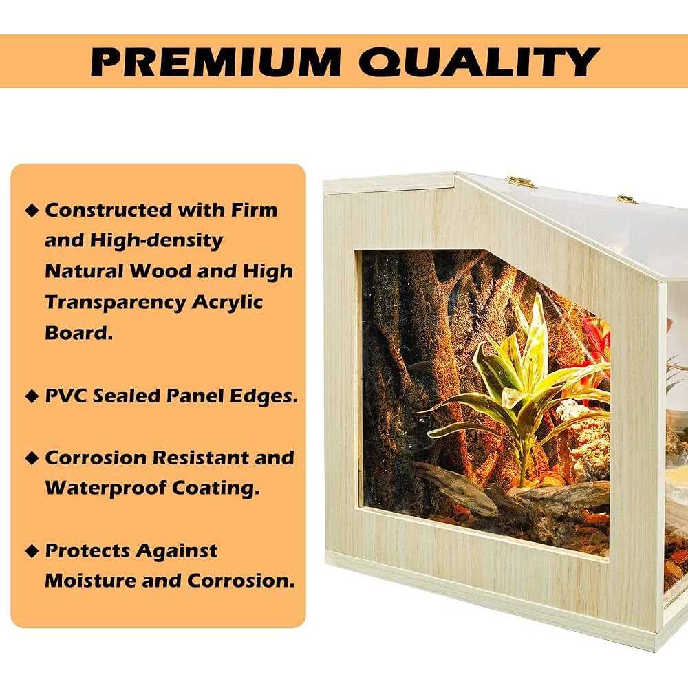 68 Gallon Reptile Terrarium Tank with Roof Door L9949