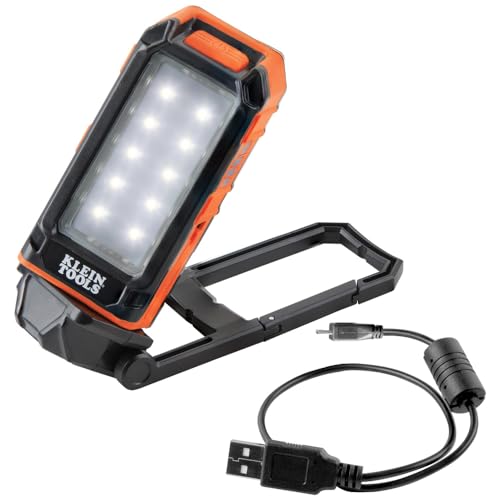 Rechargeable LED Flashlight Worklight with Kickstand and Carabiner E385