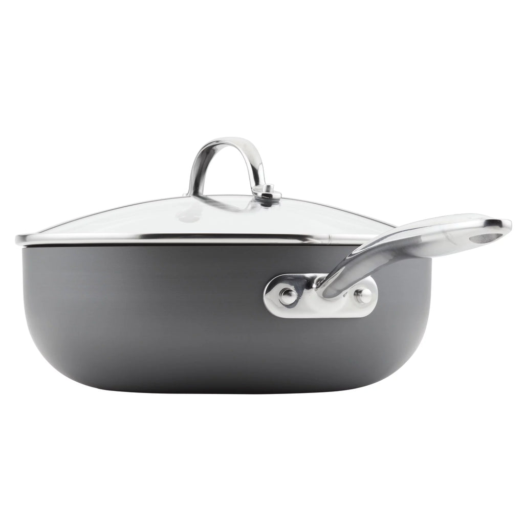 Hard Anodized Non-Stick Saucepan with Lid, 4 Quart K35234