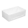 30 In. Apron Front Farmhouse Single Bowl Kitchen Sink, Matte White J159