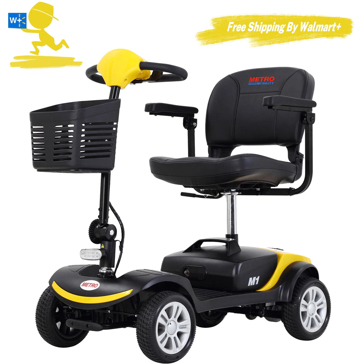 300W Motor Compact Mobility Scooter with Headlights Q285