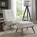 Upholstered Fabric Lounge Chair Set H913