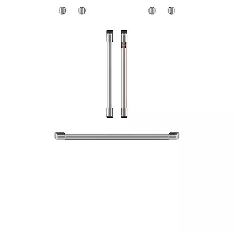 Brushed Stainless Wall Oven Handle and Knob Kit W7208