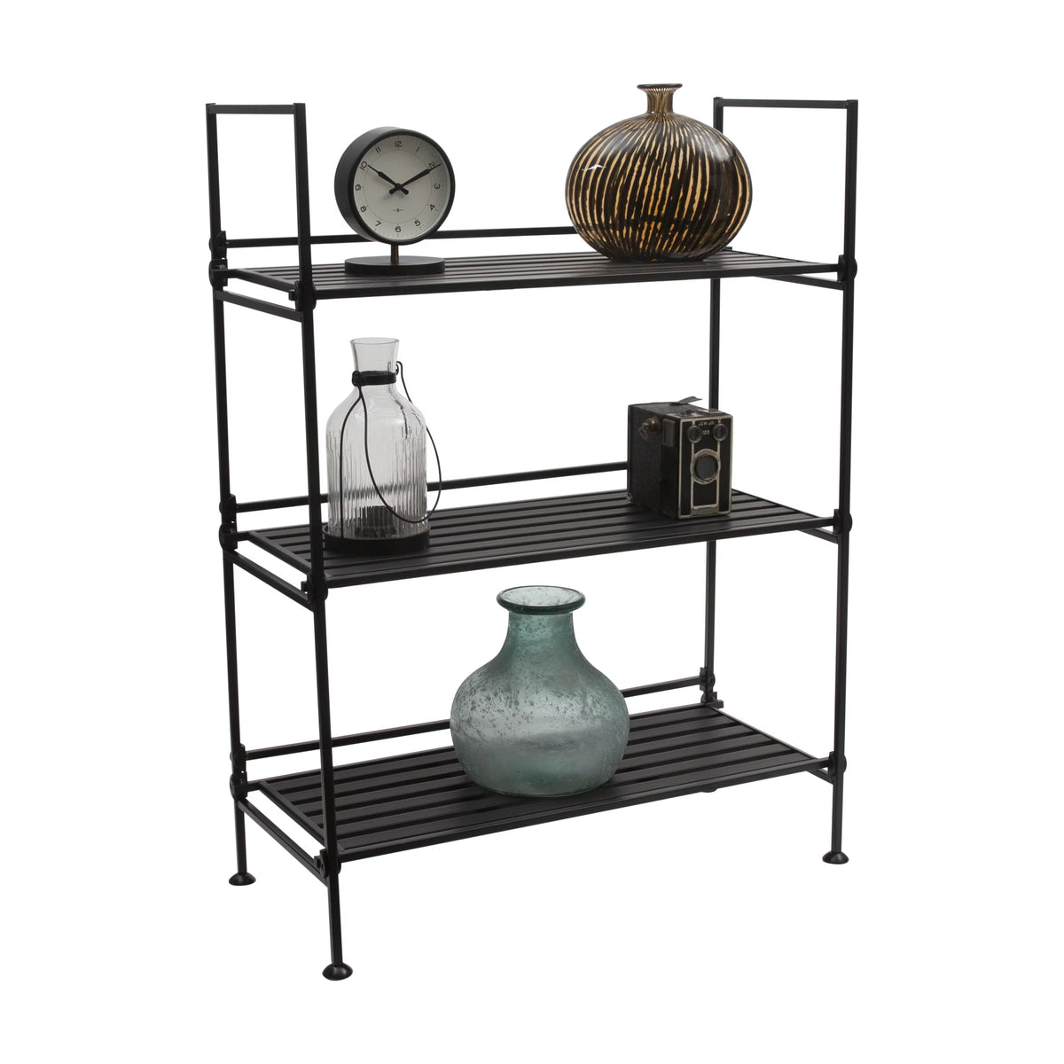 3 Tier Freestanding Storage Shelf Unit in Espresso J527
