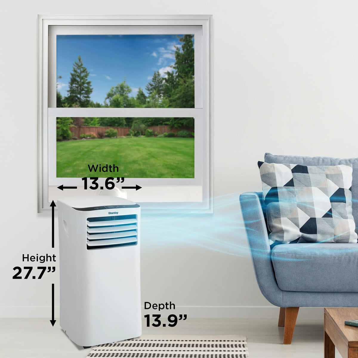Portable Air Conditioner 9,000 BTH/h White O44980