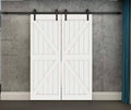 Black Sliding Barn Wood Door Hardware X74784