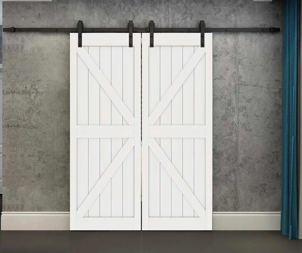 Black Sliding Barn Wood Door Hardware X74784