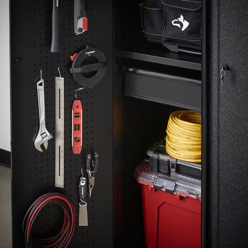 4-Piece Welded Steel Garage Storage System in Black H4513