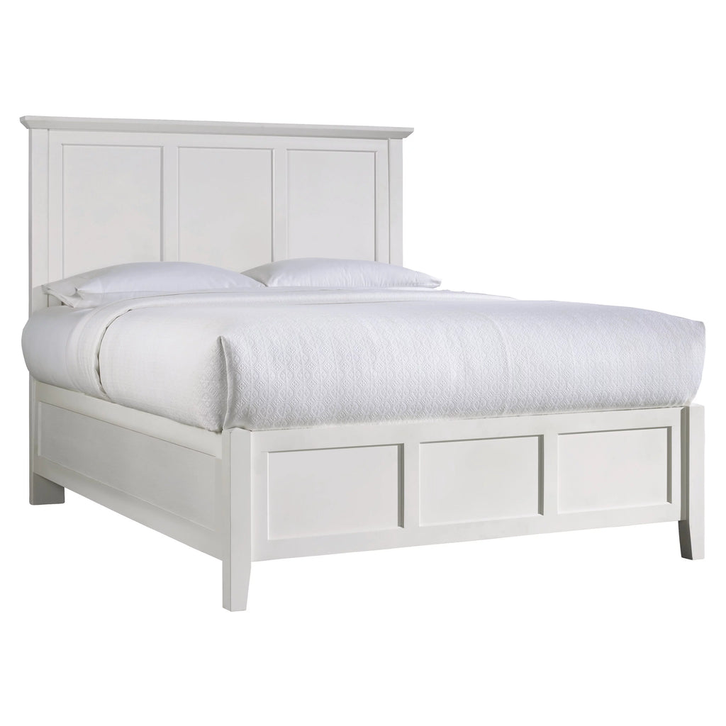 Cal King Bed in White Mahogany L531