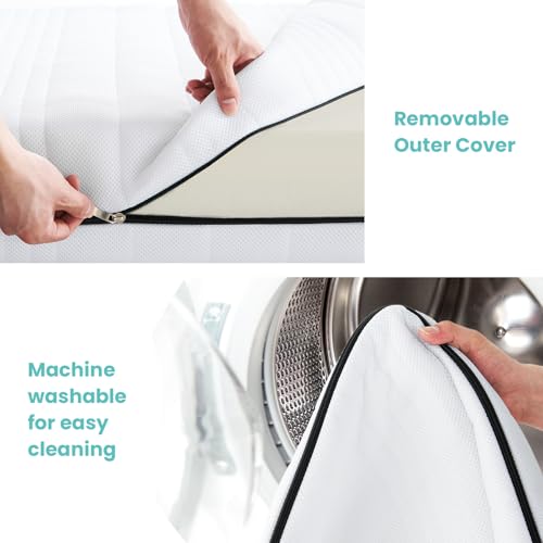 Dual-Sided Memory Foam Crib Mattress with Washable Mesh Cover S1137