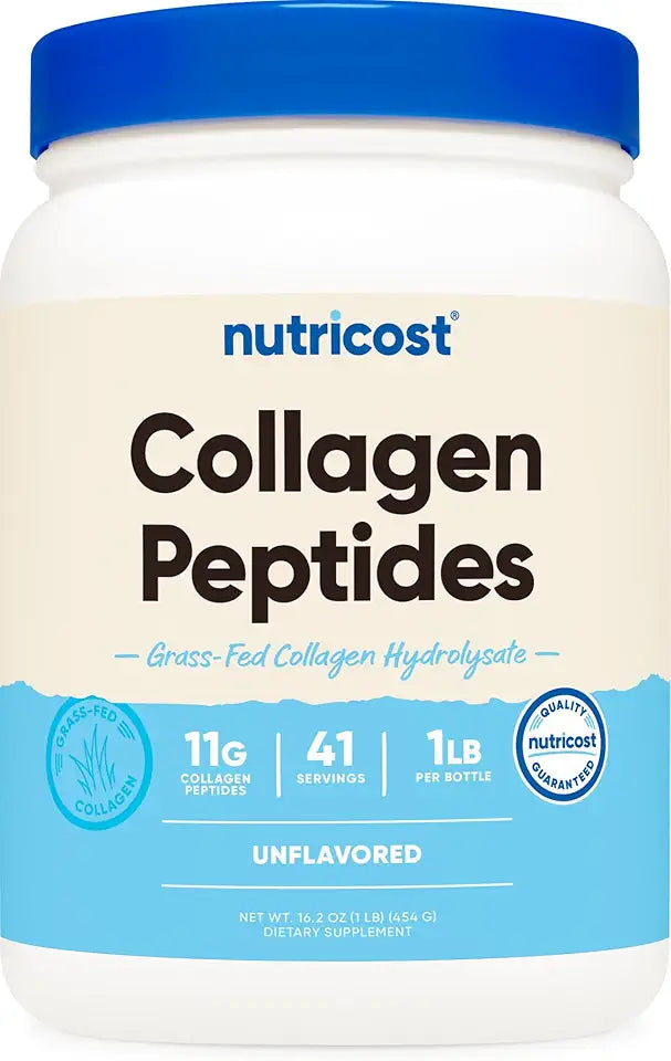 Grass-Fed Bovine Collagen Peptides Powder 1LB Unflavored J9184