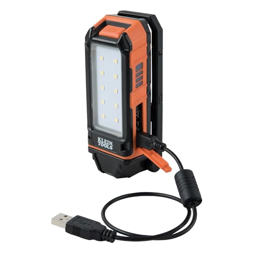 Rechargeable LED Flashlight Worklight with Kickstand and Carabiner E385