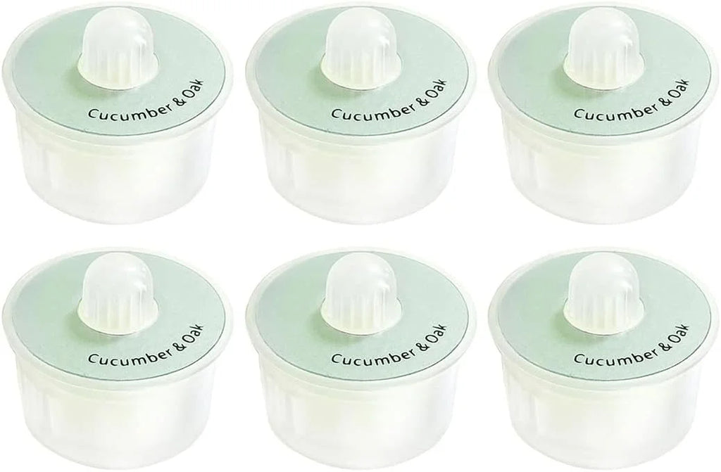 6 Pcs Fragrance Capsule Air Freshener Replacement, Cucumber & Oak A182