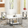 Faux Marble 3 Piece Coffee Table Set S92231