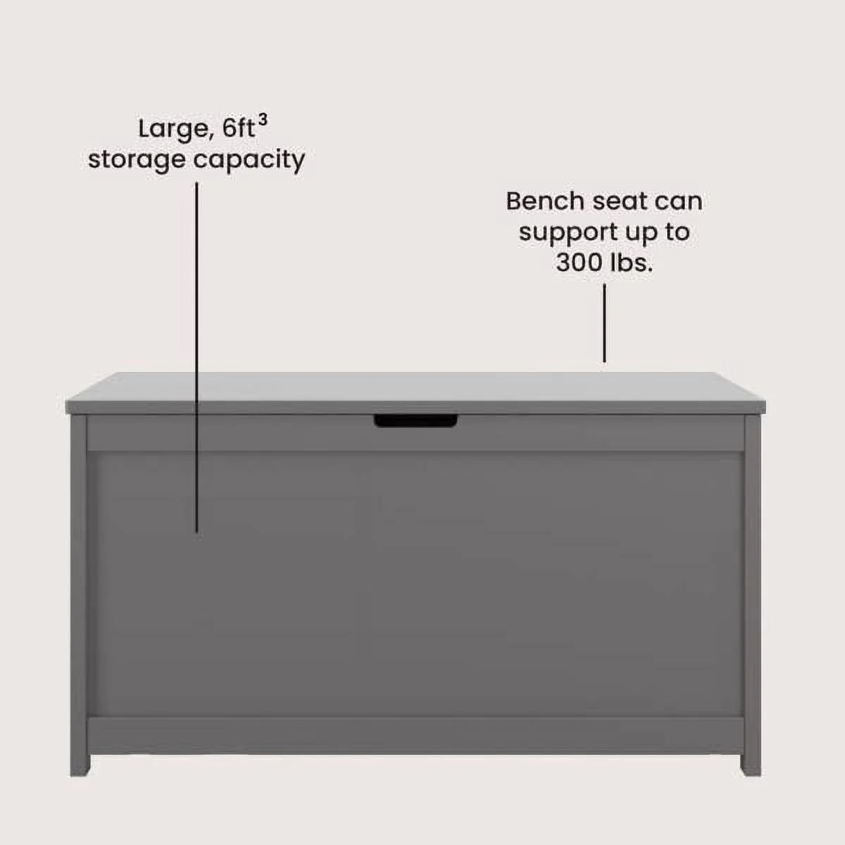 32” Wood Toy Box Chest with 2 Safety Hinges E20294