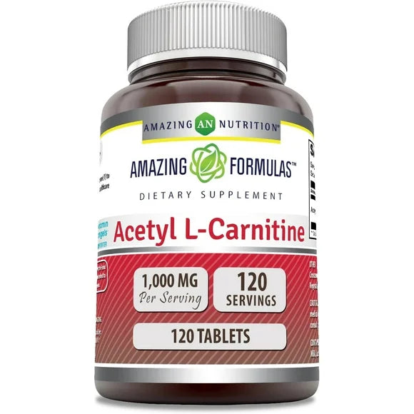 Acetyl L-Carnitine Hcl 1000mg 120 Tablets Supplement H1895