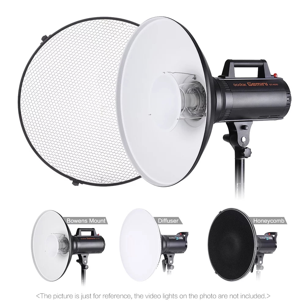 41cm Speedlite Diffuser Beauty Dish Lampshade with Reflector Honeycomb Soft Cloth Y37338