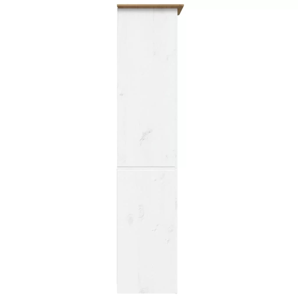Brown Solid Wood Pine 5-Tier Bookcase K55793