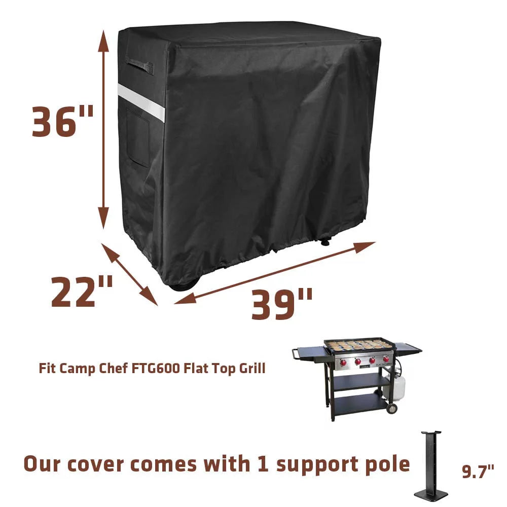 Grill Cover for Camp Chef FTG600 Flat Top Grill and 4-Burner Griddle K91692