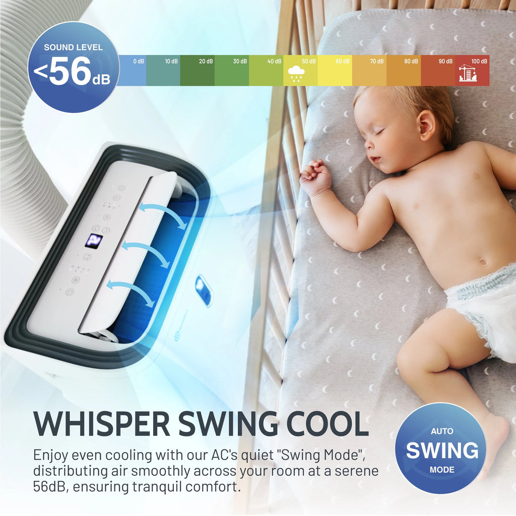 10,000 BTU Portable Air Conditioner & Dehumidifier Q2100