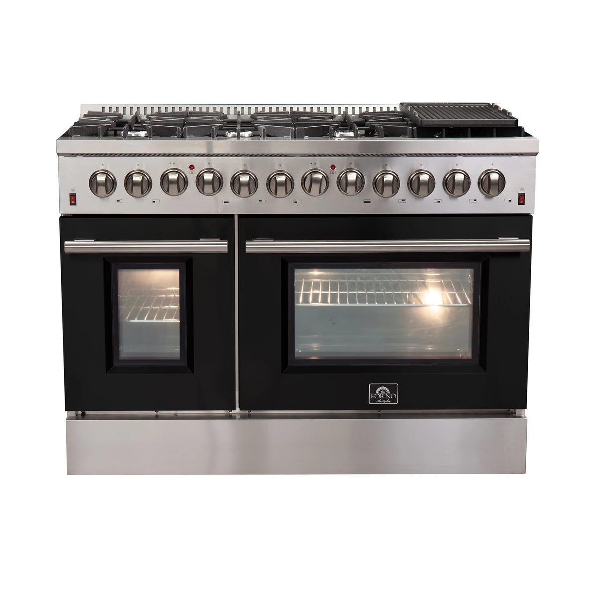 48 Inch Dual Fuel Range in Black U93161