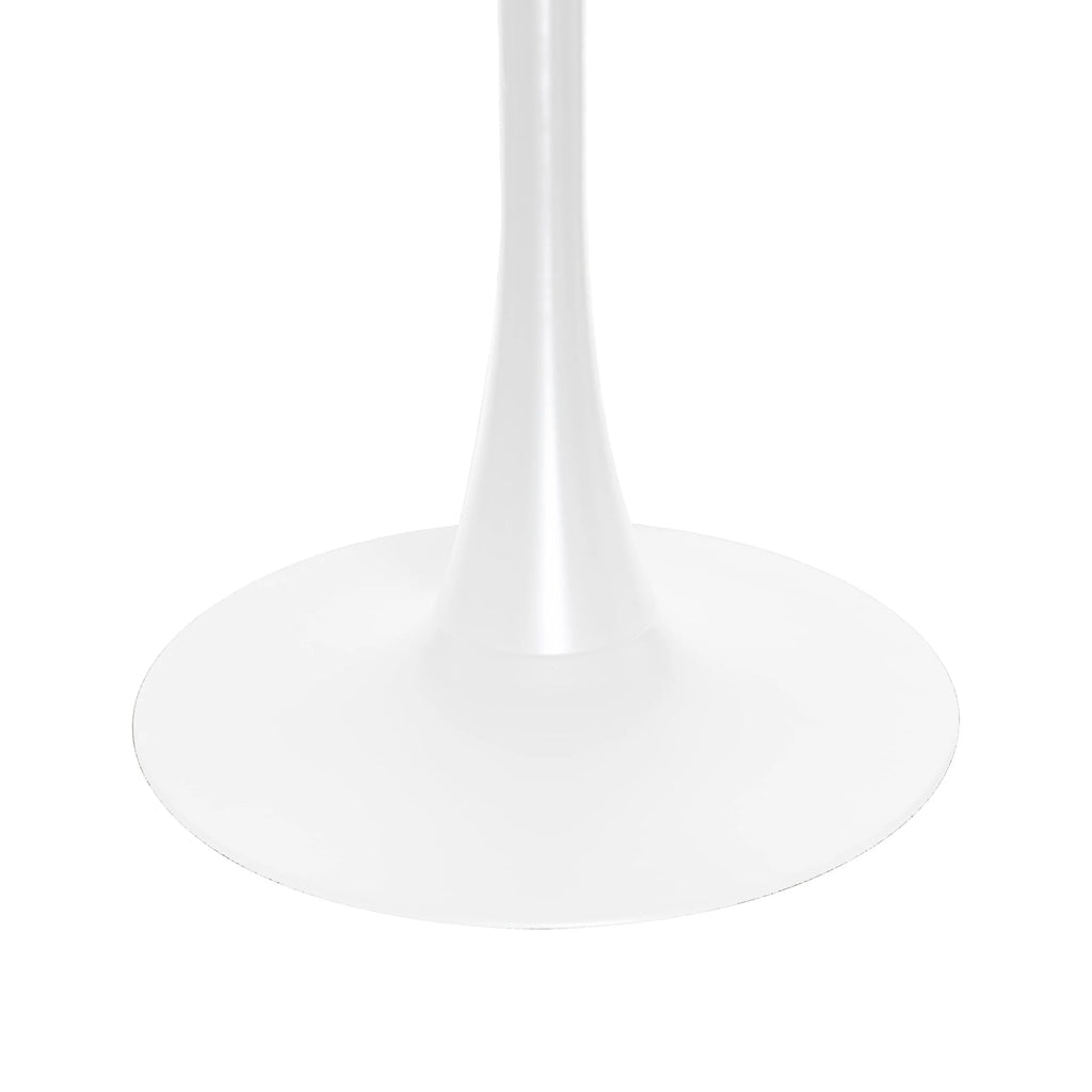 Round Dining Table with MDF Top and White Iron Base E1344