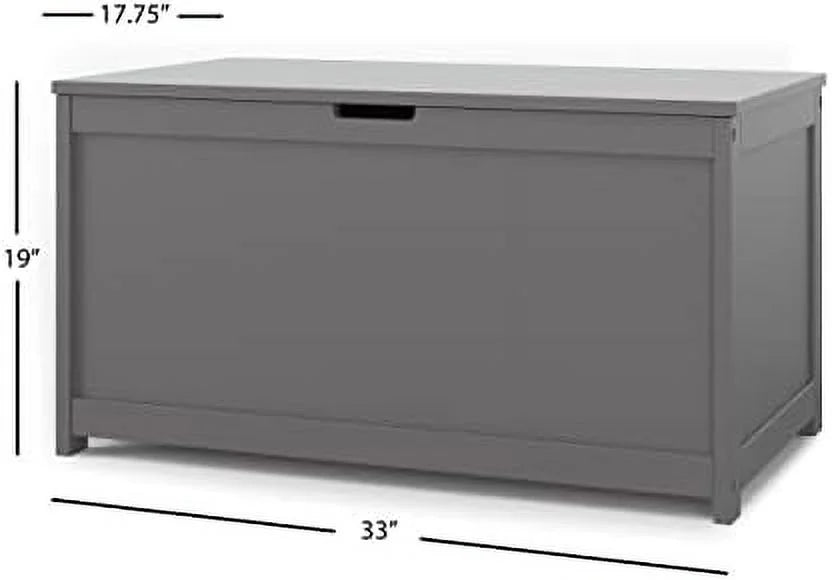 32” Wood Toy Box Chest with 2 Safety Hinges E20294