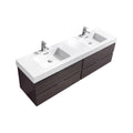 80 in. Double Sink Wall Mount Bathroom Vanity E77447