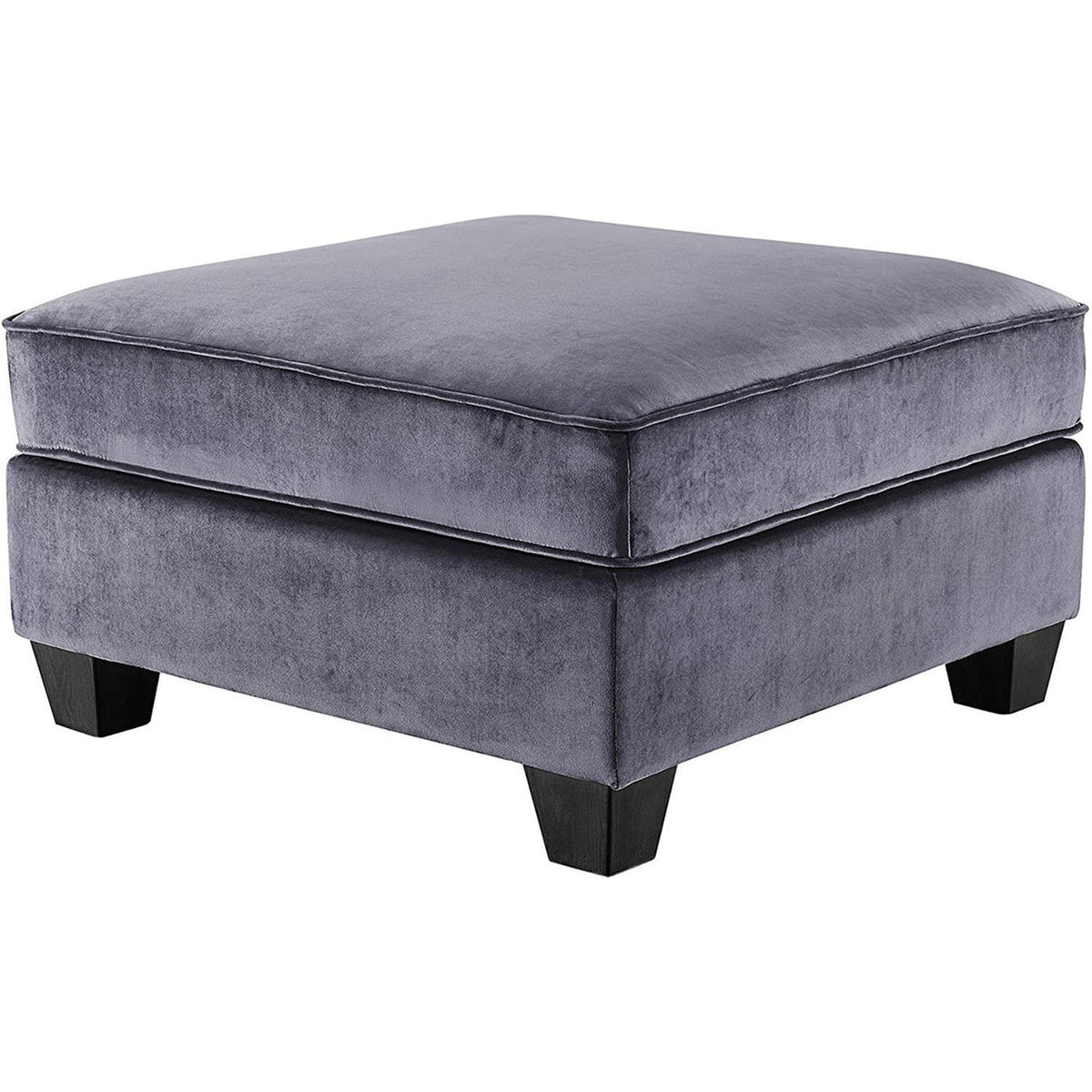 Gray Velvet 6Pc Modular Sectional Sofa U126