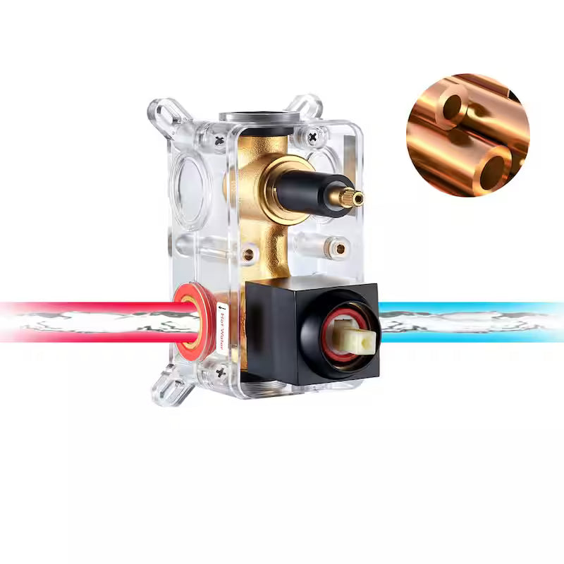 Black 12 in. Shower Faucet Head with Handheld U89635