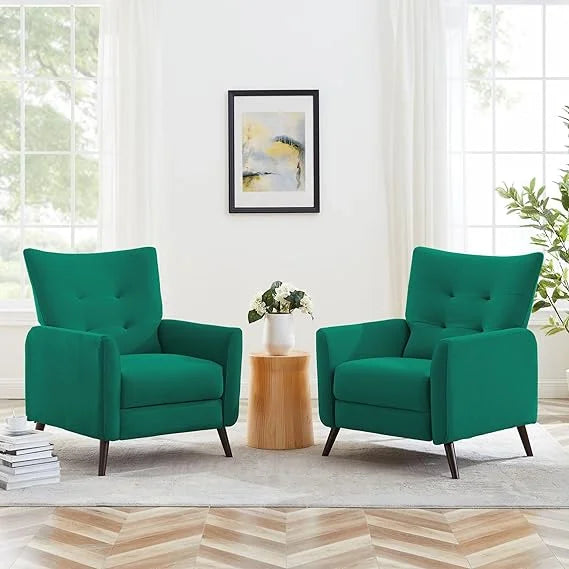 Velvet Pushback Recliner Chair W807245